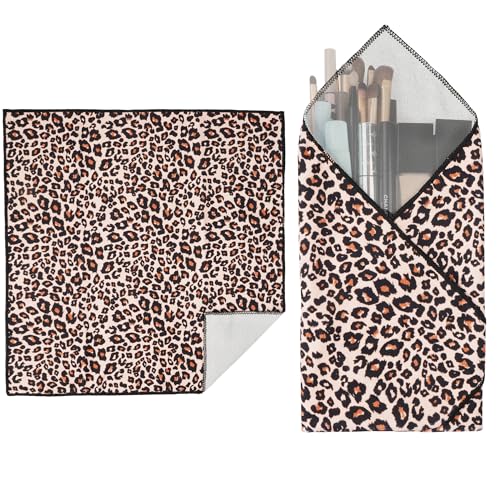 Self-Adhesive Makeup Bag - Portable 21.65 Inch Leopard Pouch