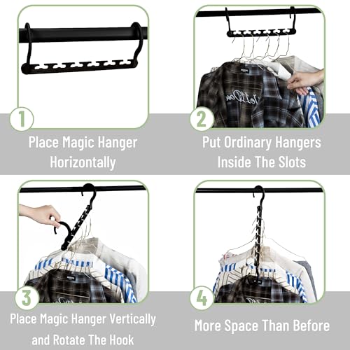 Mr. Pen 20-Pack Space-Saving Clothes Hangers | 360° Rotating Hooks