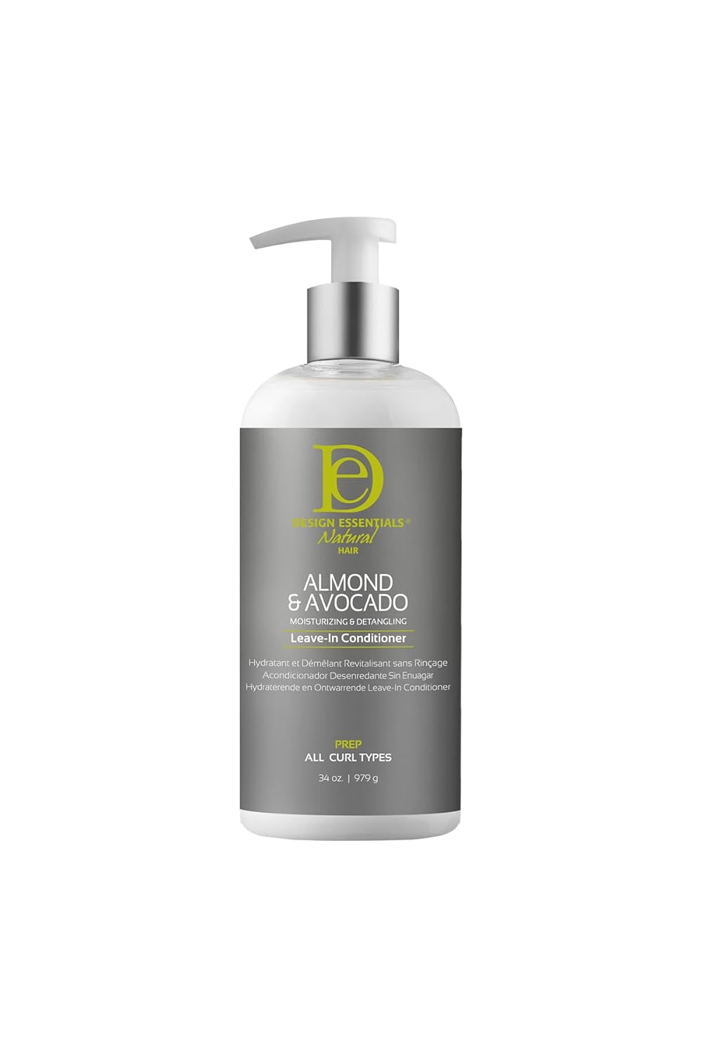 Almond & Avocado Leave-In Conditioner - Moisturizing & Detangling for Curly Hair | 12 Ounce