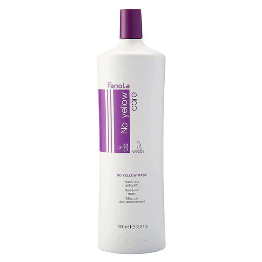 Fanola No Yellow Mask - Purple Hair Treatment for Blonde & Gray Hair | 1000ml