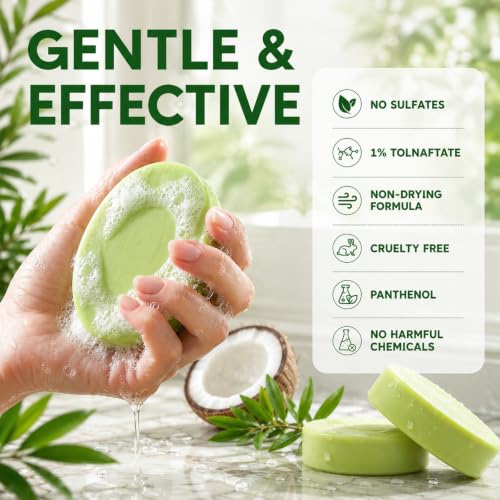 Antifungal & Antibacterial Tea Tree Oil Soap Bar - 2 Pack for Skin Care