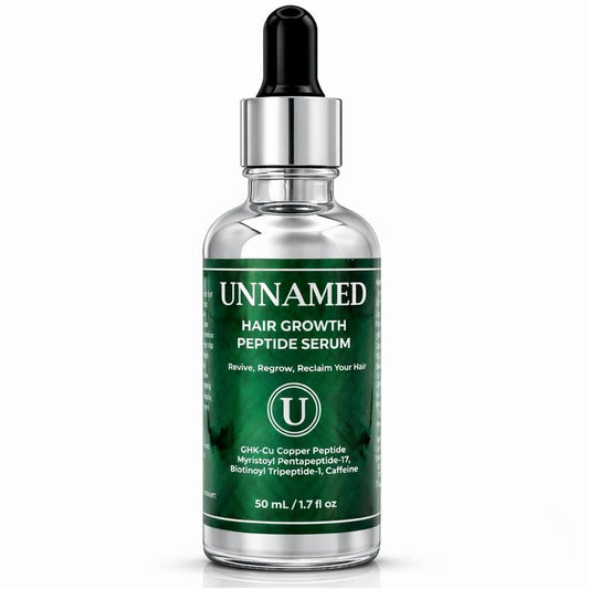 UNNAMED Multi-Peptide Hair Growth Serum for Thicker Fuller Hair – Lightweight Daily Scalp Treatment with Peptides – Non-Greasy, Fragrance Free, Made in USA - Dropper