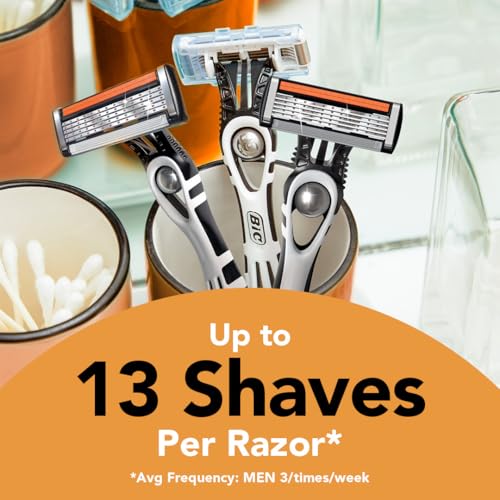 BIC Flex 5 Men’s Disposable Razors - 5-Blade Pivoting Head - 10 Pack