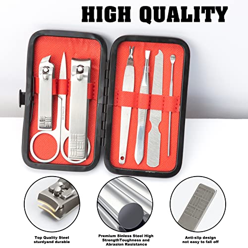 7-Piece Stainless Steel Manicure Set with Travel Case