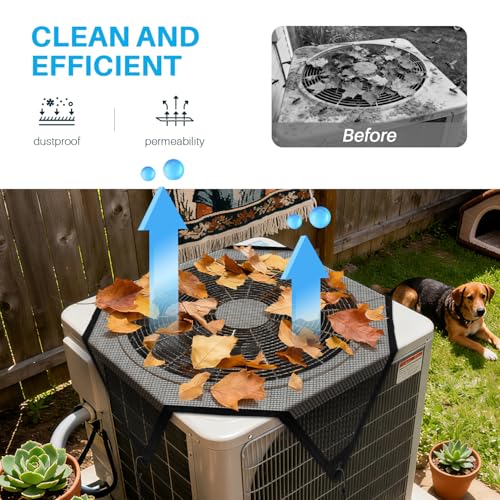 Durable 36" x 36" Patio AC Cover for Outdoor Units - Mesh Vinyl