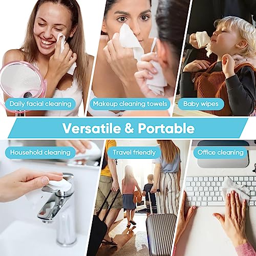 Orighty Biodegradable Disposable Face Towels - 100 ct, Ultra Soft & Absorbent Makeup Remover