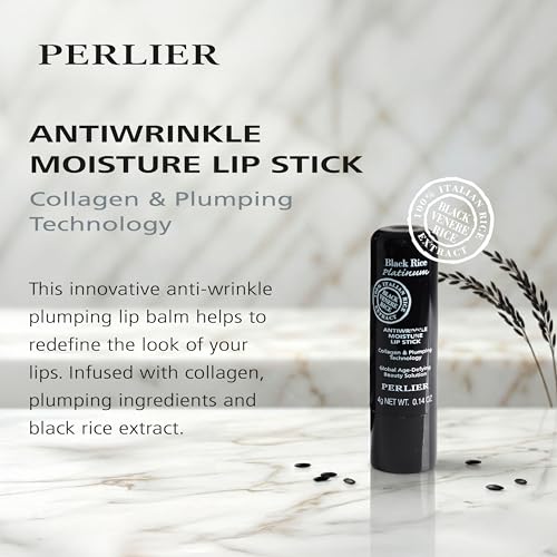 Perlier Black Rice Plumping Lip Balm with Collagen - 0.14 fl. oz