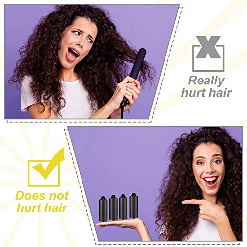WILLBOND 40-Piece Satin Foam Hair Rollers - Soft Sleep Curlers for Styling