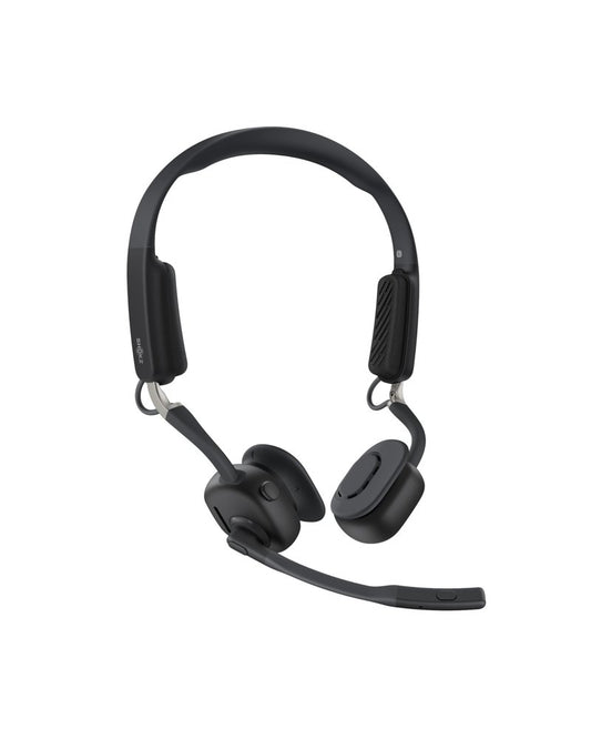 SHOKZ New OpenMeet - Open-Ear Bluetooth Computer Headset, Noise Cancelling Mic + Mute Button, Bluetooth 5.4 Compatible with PC & Mac, Wireless Work Headphones, Customizable Fit, Smart App - C610