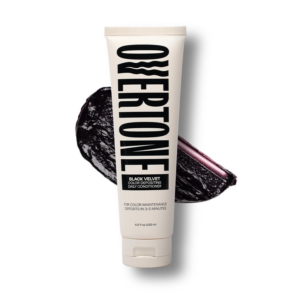 Overtone Daily Color Depositing Conditioner - Pastel Silver | 4.5oz Vegan Formula with Shea Butter & Coconut Oil for Color Refreshment