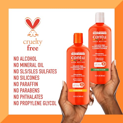 Cantu Shea Butter Shampoo & Conditioner Set for Natural Hair - 13.5 fl oz