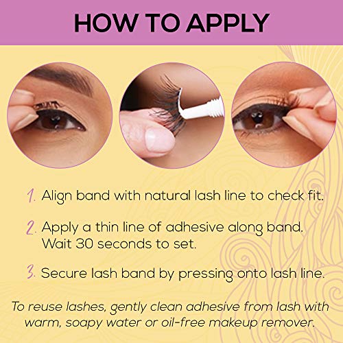 Andrea Half Lashes 301 4-Pair Set Lightweight Natural Cat Eye False Eyelashes