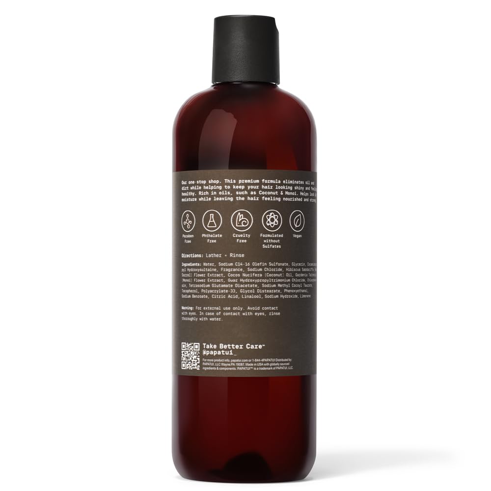 Nourishing Shampoo and Conditioner 2-in-1 for Men - Sulfate-Free Vanilla Shea | 18 oz