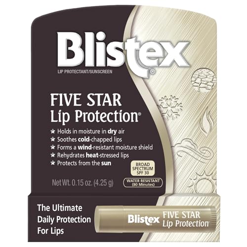 Blistex Medicated Lip Balm 3 Pack with SPF 15 - Wind & Water-Resistant, Hydrating Lip Protection
