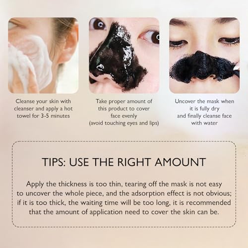 Charcoal Peel-Off Blackhead Remover Mask - 2.1 oz for Nose & T-Zone
