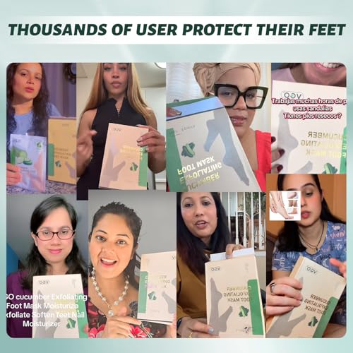 VGO Foot Peeling Mask - Natural Exfoliating Callus Remover (3 Pack)