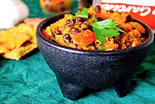 Black Plastic Salsa Bowls - 11 oz, 2 Pack for Dips & Sauces