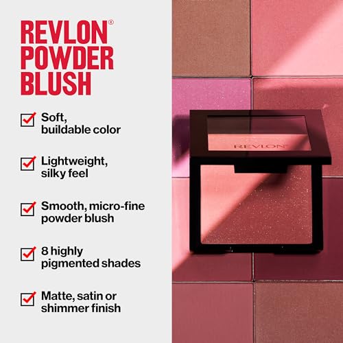Revlon Powder Blush 006 Naughty Nude - Buildable High Impact Color