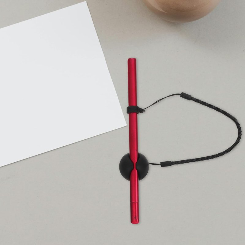 Angoily Pen Leash, 2Pcs Retractable Stylus Teacher Pen Lanyard with Ring, Elastic Tether for Tablets, Writing Boards Loss Prevention Strap, Office Supplies for Desk