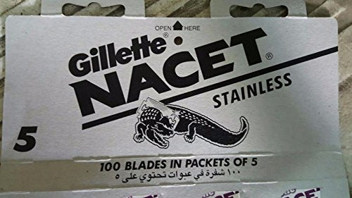 100 Stainless Steel Double Edge Razor Blades - Made in Russia