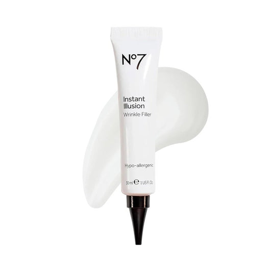 No7 Instant Illusion Wrinkle Filler - Anti-Aging Serum to Smooth Fine Lines | 1 Fl Oz