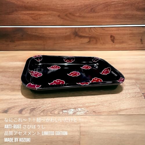 Anime Rolling Tray - 11x7 Inch Gold Plated Metal Tray