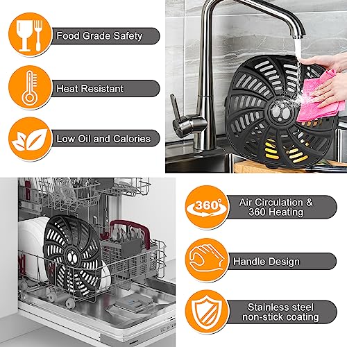 GXF Air Fryer Grill Pan for Gourmia 7QT GAF716 GAF798 - Nonstick, Dishwasher Safe