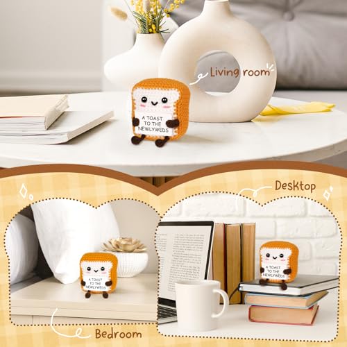 Mini Handmade Crochet Toast - Funny Wedding Gift for Newlyweds