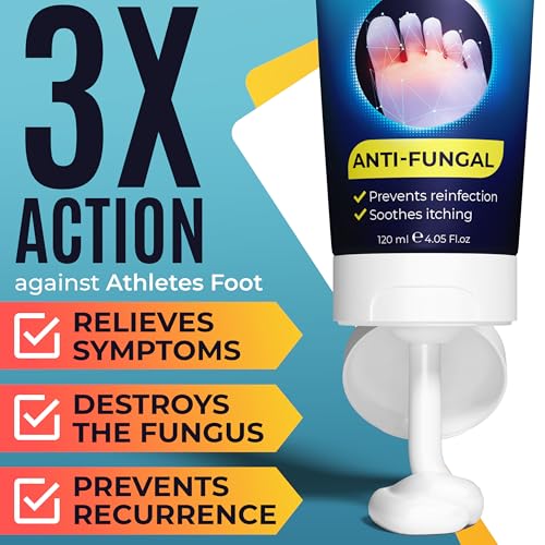 Athlete's Foot Cream - Antifungal Relief for Cracked Heels & Dry Skin