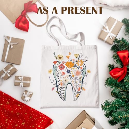 Dental Canvas Tote Bag - Perfect Gift for Hygienists & Dentists