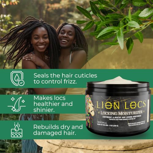 Lion Locs Regular Dreadlock Locking Gel for Retwists | No Buildup