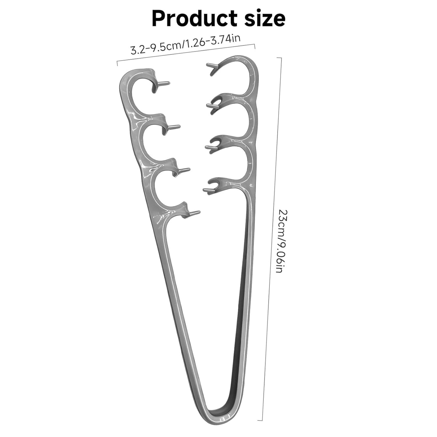 Wide-Tooth Volumizing Comb - Textured Styling Tool for Unisex | Soft Grip, Lifts Hair Roots, Gray