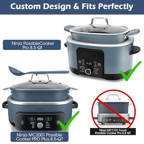 Silicone Handle Cover for Ninja Slow Cookers - Heat-Resistant Grip