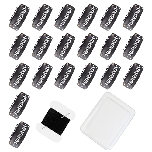 20 Pcs U-Shape Wig Clips for Hair Extensions – Durable & Easy to Use