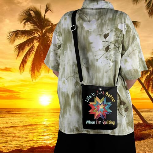 I’m Quilting Crossbody Bag - Gift for Sewing Lovers by WCGXKO