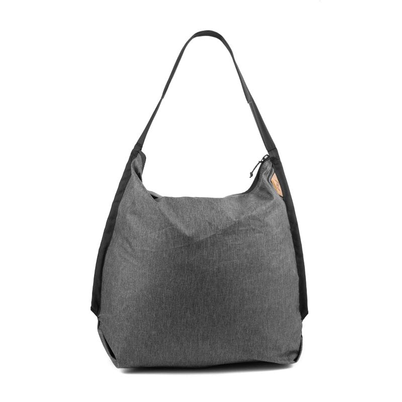 Peak Design Packable Shopping Tote, Charcoal, Zippable Ultralight Carry-All, Self-Healing Ripstop Shell, Microfiber Strap, Internal Pocket, Weather-Resistant Foldable Bag, Tote Bag for Women and Men