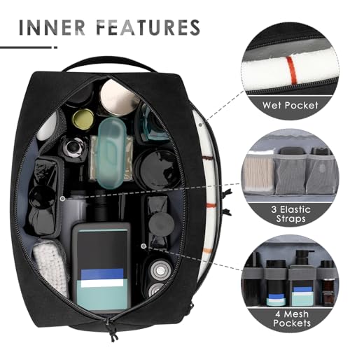 ETRONIK Tactical Toiletry Bag for Men - Large Capacity, Dual-layer