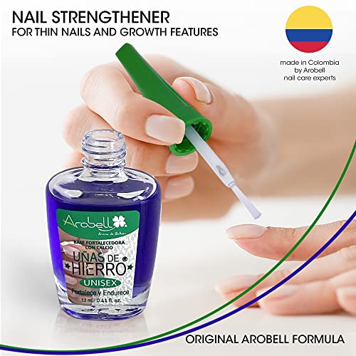 AROBELL Nail Strengthener & Hardener - 0.8 Fl Oz (Pack of 2) for Brittle Nails
