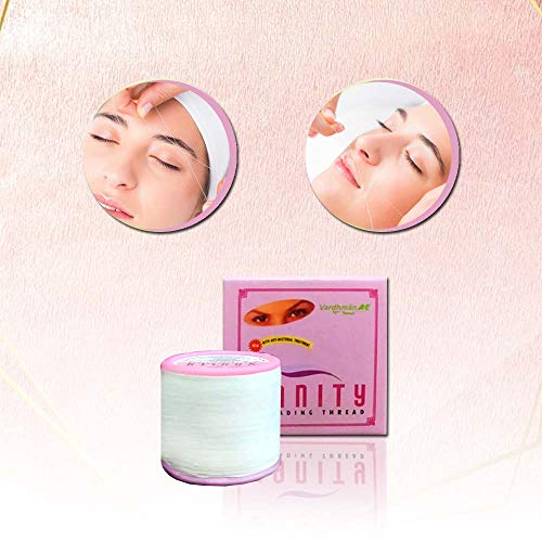 VARDHMAN Extra Soft Eyebrow Threading Thread - 2 Spools, 300m