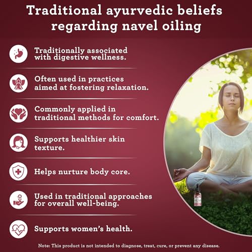 GuruNanda Navel Oiling - 100% Natural Belly Button Oil, 2 Fl Oz - Supports Digestion & Hydration