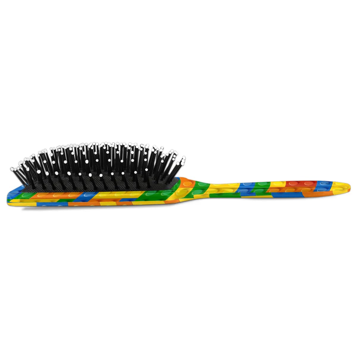 Kids Hair Brush for Boys Girls Toddler - Colorful Building Blocks Detangler Hairbrush for Wet Dry Thin Long Curly Hair Pain-Free Comb Glide Through Tangles with Ease and Massage Scalp
