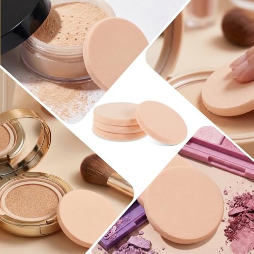 Nogeqi 4-Pack Flat Makeup Sponges for Flawless Foundation Application