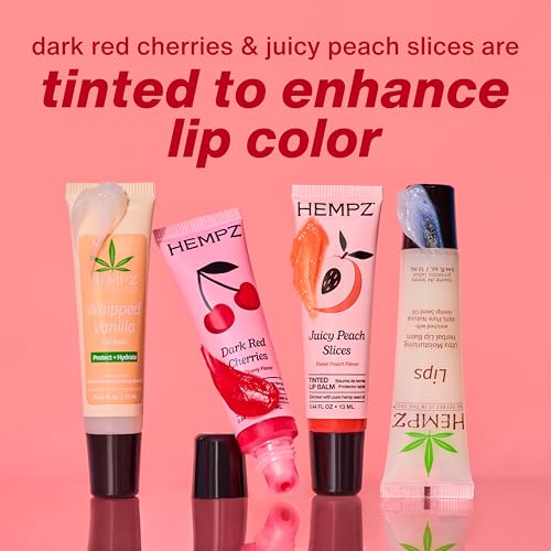 Hempz Nourishing Lip Balm Gift Set - 4 Pack Hydrating Hemp Seed Oil