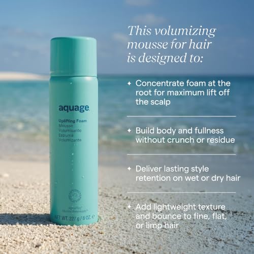 Aquage Volume Mousse & Hair Foam - 2 oz for Fine Hair, Sulfate-Free