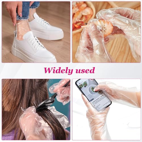 200 Disposable Paraffin Wax Liners for Hands & Feet - Thick PE Gloves