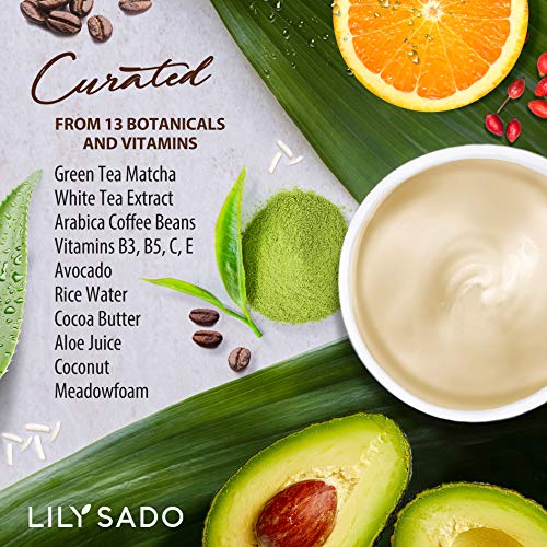 LILY SADO Coffee & Matcha Eye Cream - Anti-Aging Vegan Moisturizer