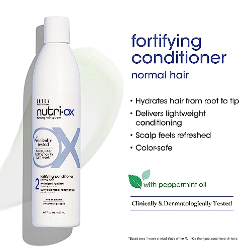 NUTRI-OX Fortifying Conditioner for Thinning Hair 15.2 Fl Oz - Vegan, Color Safe