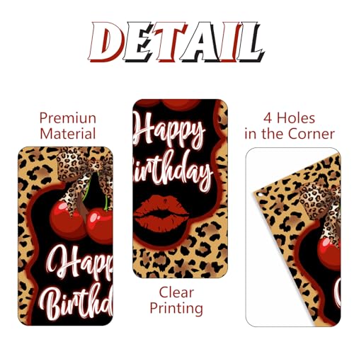 Cheetah Print Birthday Banner - 3x6FT Leopard Decor for Parties