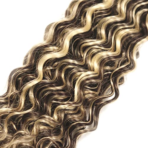 P4/613 Highlight Deep Wave Brazilian Virgin Human Hair Bundles 24 Inch