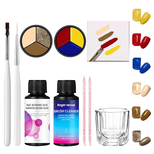 Solid Cream Gel Nail Polish 6colors Set , Brown Milk White for DIY